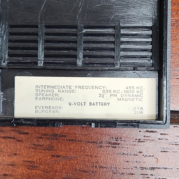 Viscount 14 Transistor Radio Box Earphone Case Vintage Portable Pocket - Picture 5 of 15